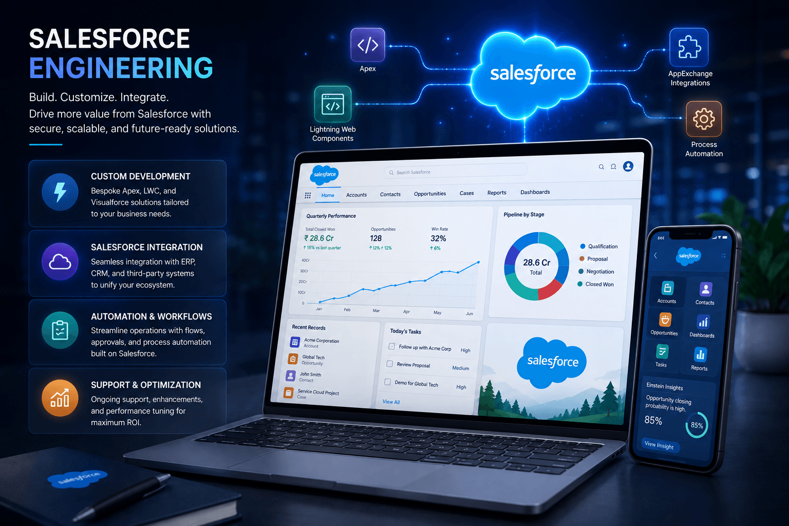 Salesforce engineering and customer revenue systems